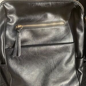 Black Leather Men's Bag